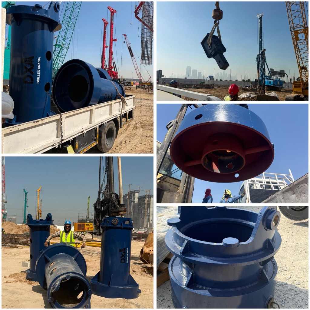 Drillex Arabia foundation tools on site