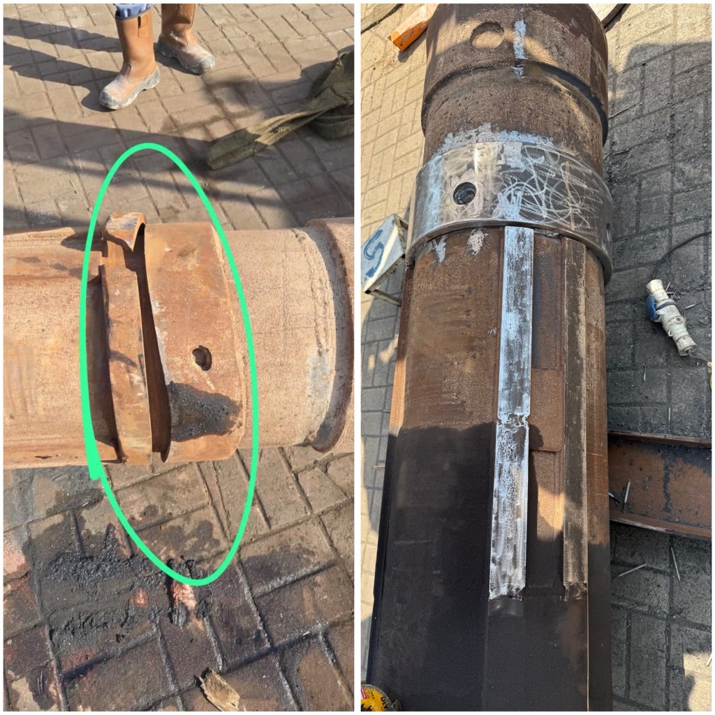 Drillex Arabia foundation tool repair before and after