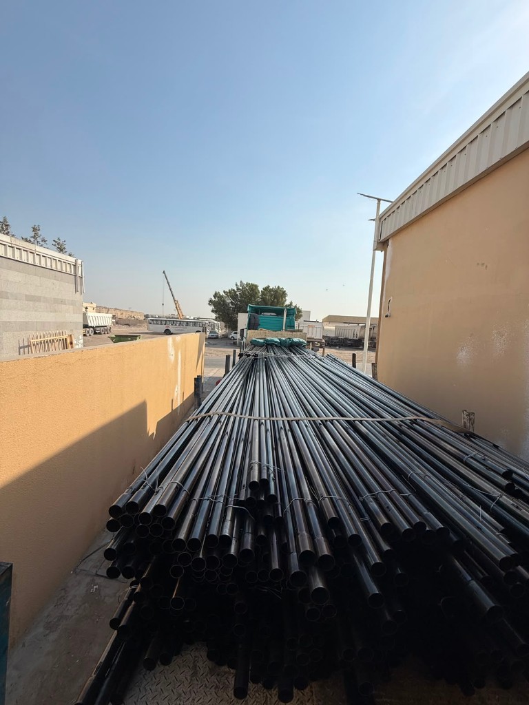 Drillex Arabia sonic tubes loaded on flatbed